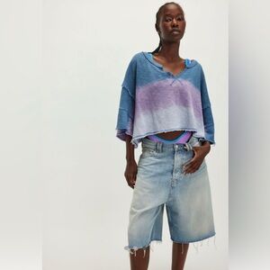 NWT: Free people We the Free After midnight Washed Tee